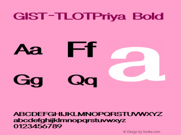 GIST-TLOTPriya Bold 9.0图片样张