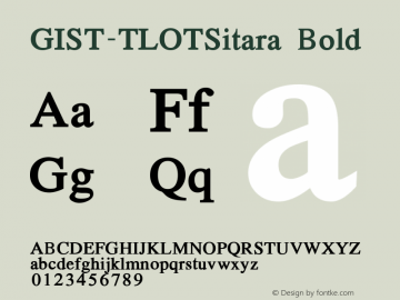 GIST-TLOTSitara Bold 9.0图片样张