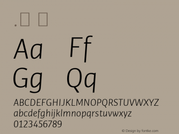 .  Version 1.000 Font Sample