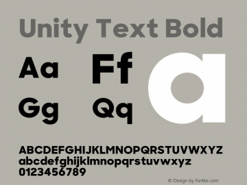 Unity Text Bold 1.001图片样张