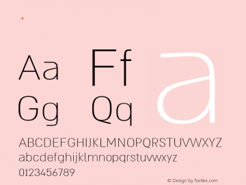 .  Version 1.300 2014 Font Sample