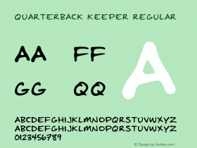 Quarterback Keeper Regular Version 1.000 Font Sample