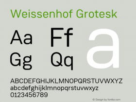 Weissenhof Grotesk ☞ Version 1.200;com.myfonts.indian-type-foundry.weissenhof-grotesk.regular.wfkit2.h7DV Font Sample