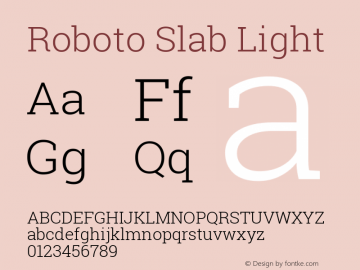 Roboto Slab Light Version 1.100263; 2013; ttfautohint (v0.94.20-1c74) -l 8 -r 12 -G 200 -x 14 -w 