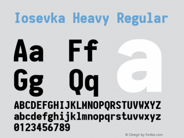 Iosevka Heavy Regular 1.5.2; ttfautohint (v1.4.1)图片样张