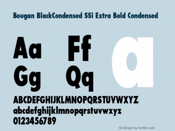 Bougan BlackCondensed SSi Extra Bold Condensed 001.000图片样张