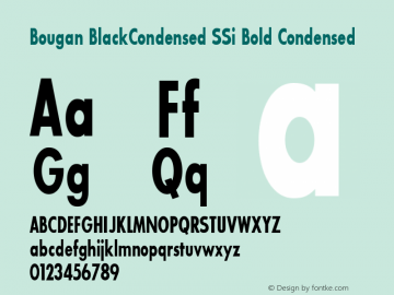 Bougan BlackCondensed SSi Bold Condensed 001.000图片样张