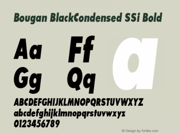 Bougan BlackCondensed SSi Bold 1.000图片样张