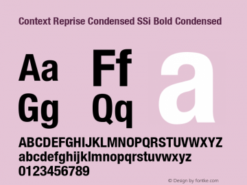 Context Reprise Condensed SSi Bold Condensed 001.000图片样张