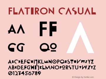 Flatiron Casual Version 1.000 Font Sample