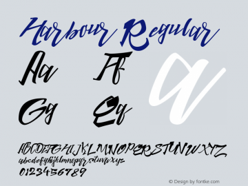 Harbour Regular Version 1.0图片样张