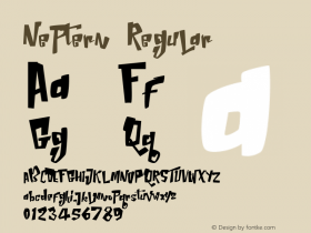 Neptern Regular Version 1.000 Font Sample
