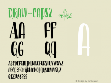 Draw-Caps2 ☞ Version 1.000;PS 001.000;hotconv 1.0.88;makeotf.lib2.5.64775;com.myfonts.easy.andinistas.draw.caps2.wfkit2.version.4w97 Font Sample