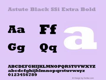 Astute Black SSi Extra Bold 001.000图片样张