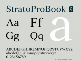 StratoProBook ☞ Version 001.000;com.myfonts.easy.mostardesign.strato-pro.book.wfkit2.version.4tic Font Sample