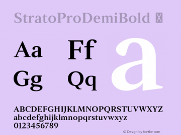 StratoProDemiBold ☞ Version 001.000;com.myfonts.easy.mostardesign.strato-pro.demi-bold.wfkit2.version.4tie图片样张