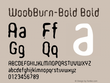 WoobBurn-Bold Bold Version 1图片样张