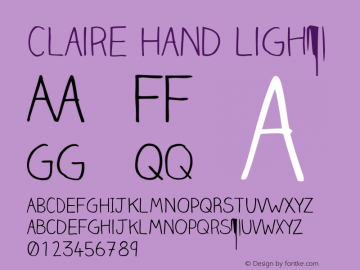 Claire Hand Light Version 001.001图片样张