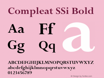 Compleat SSi Bold 001.000图片样张