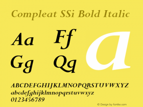 Compleat SSi Bold Italic 001.000图片样张