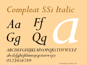 Compleat SSi Italic 001.000图片样张