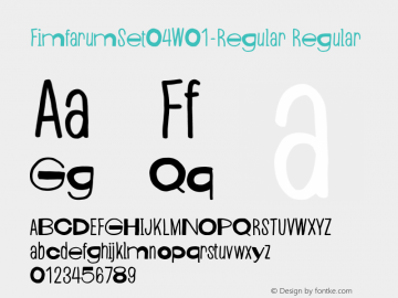 FimfarumSet04W01-Regular Regular Version 1.00图片样张