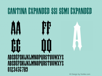 Cantina Expanded SSi Semi Expanded 001.003 Font Sample