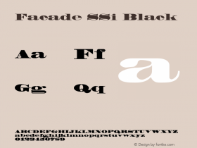 Facade SSi Black 001.000 Font Sample