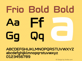 Frio Bold Bold Version 1.000;com.myfonts.lamatas.frio.bold.wfkit2.3EyS图片样张