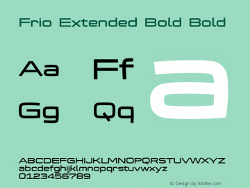 Frio Extended Bold Bold Version 1.000;com.myfonts.lamatas.frio.ext-bold.wfkit2.3EyE图片样张