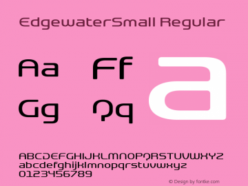 EdgewaterSmall Regular Version 1.001 2008;com.myfonts.easy.c-miller.edgewater-small.regular.wfkit2.version.37aj Font Sample