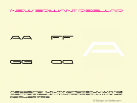 New Brilliant Regular Version 3.000 Font Sample