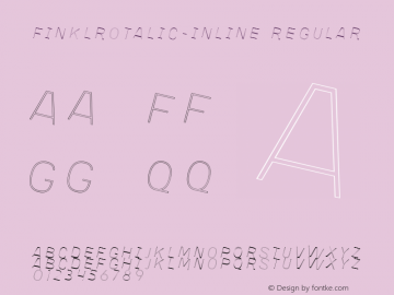 FinklRotalic-Inline Regular Version 0.000;PS 0.0;hotconv 1.0.70;makeotf.lib2.5.58329 Font Sample
