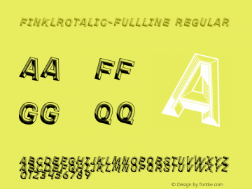 FinklRotalic-FullLine Regular Version 0.000;PS 0.0;hotconv 1.0.70;makeotf.lib2.5.58329 Font Sample