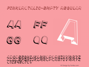 FinklRotalic-Empty Regular Version 0.000;PS 0.0;hotconv 1.0.70;makeotf.lib2.5.58329 Font Sample