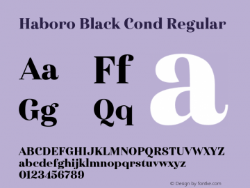 Haboro Black Cond Regular Version 1.000;com.myfonts.easy.insigne.haboro.con-black.wfkit2.version.4w1W Font Sample