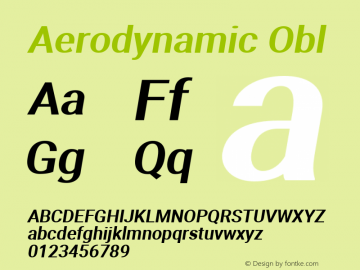 Aerodynamic Obl Version 2.000980; 2014图片样张