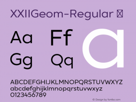 XXIIGeom-Regular ☞ Version 1.001;PS 001.001;hotconv 1.0.70;makeotf.lib2.5.58329;com.myfonts.easy.doubletwo.xxii-geom.regular.wfkit2.version.4tJs图片样张