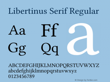 Libertinus Serif Regular Version 6.1图片样张