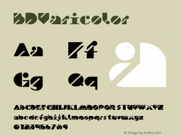 BDVaricolor ☞ Version 2.000;com.myfonts.easy.typedifferent.bd-varicolor.bd-varicolor.wfkit2.version.3NDx图片样张