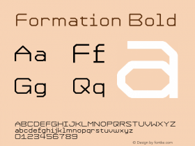 Formation Bold version 1.00 Font Sample