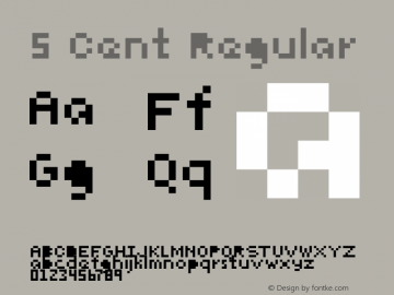 5 Cent Regular Version 1.000图片样张