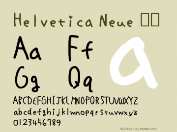 Helvetica Neue 粗体 10.0d35e1图片样张