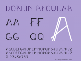 Doblin Regular Version 1.000 2016 initial release Font Sample