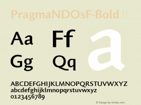 PragmaNDOsF-Bold ☞ Version 1.10;com.myfonts.easy.neufville.pragma-nd.osf-bold.wfkit2.version.Qsr图片样张