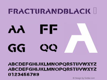 FracturaNDBlack ☞ Version 1.21;com.myfonts.easy.neufville.fractura-nd.black.wfkit2.version.2XRV图片样张