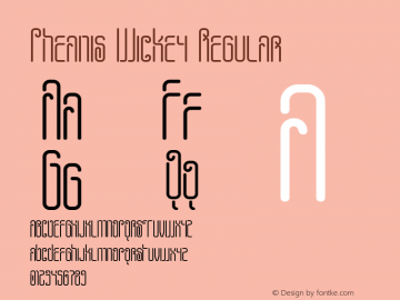 Pheanis Wickey Regular 2.0 - 8/01/99 Font Sample