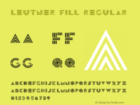 Leutner Fill Regular Version 1.000;PS 001.000;hotconv 1.0.70;makeotf.lib2.5.58329 Font Sample