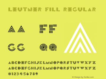 Leutner Fill Regular Version 1.000;PS 001.000;hotconv 1.0.70;makeotf.lib2.5.58329图片样张