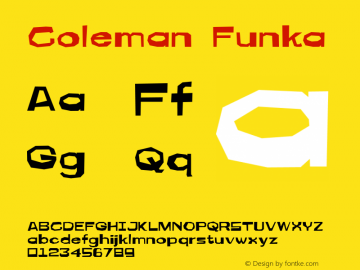 Coleman Funka Version 001.001图片样张